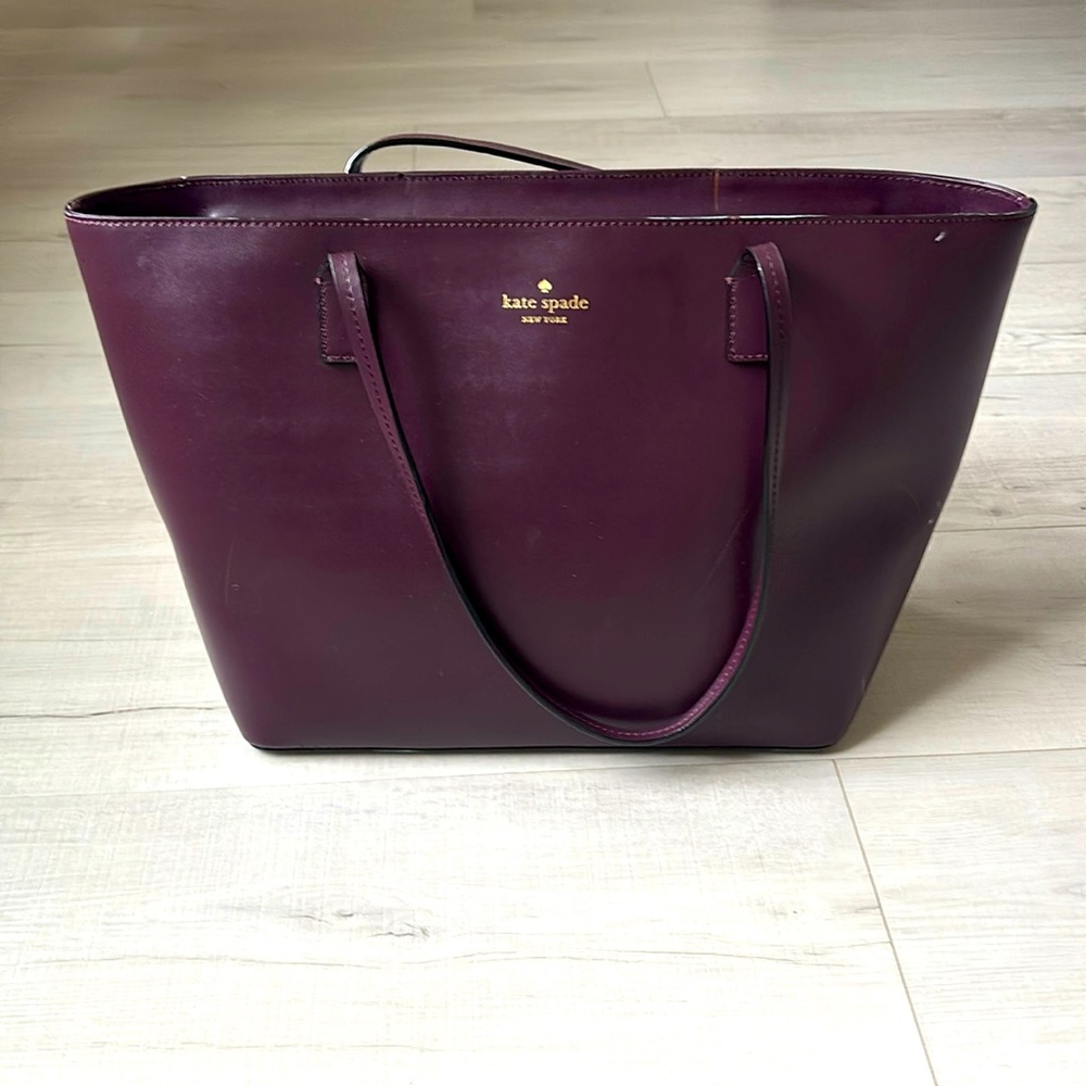 Kate Spade deep purple maroon purse